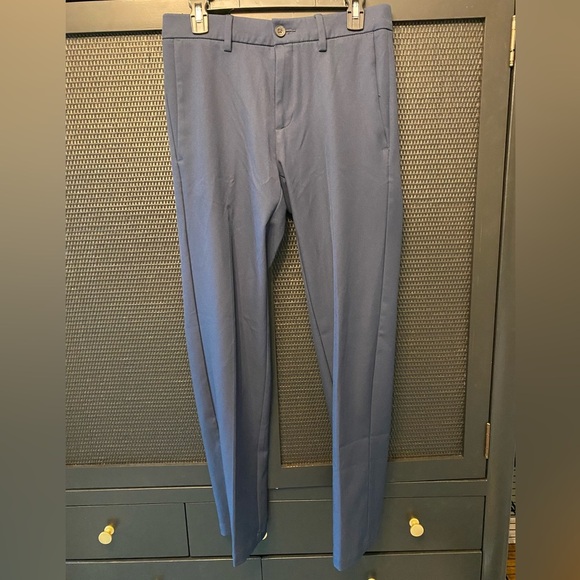 Haggar Cool 18 Pro Straight Fit Navy Blue Golf Pants Men’s 30x32 - Picture 1 of 6